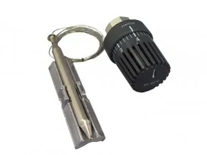Oventrop Temperaturregler mit Anlegefühler, 20-50° C, Kapillarrohr 2m