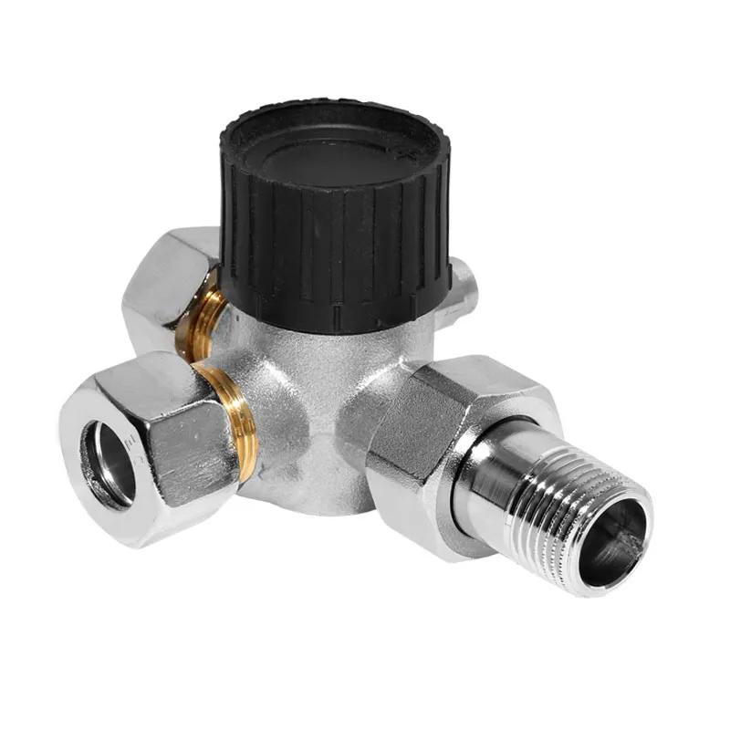 Rossweiner Dreiwegethermostatventilunterteil ½ für Forsterheizung Anschl. links mit Entl. 1237151