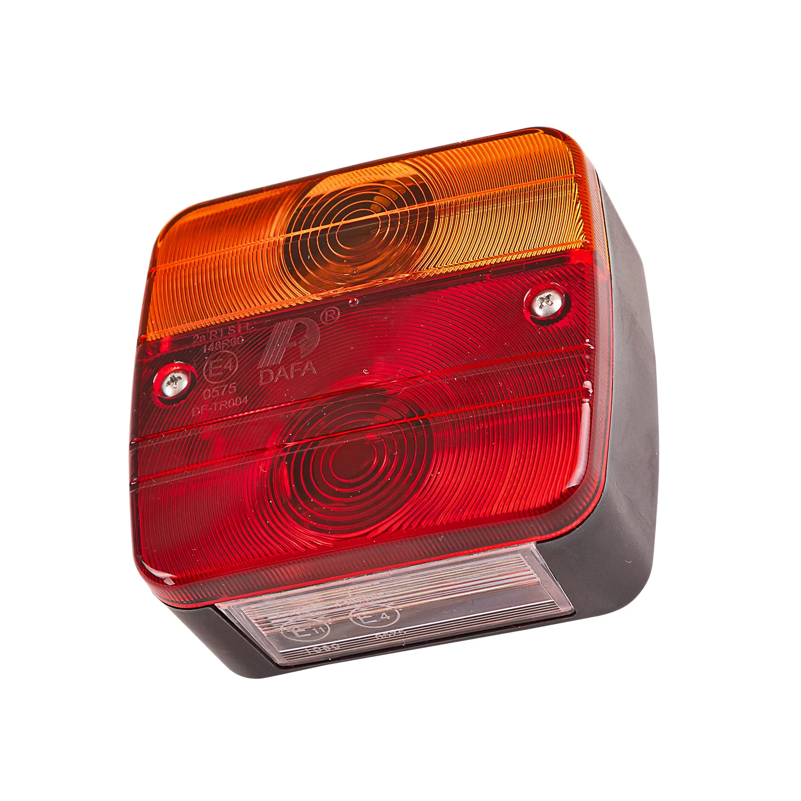 4-Kammer-Schlussleuchte 12V mit Kennzeichen Beleuchtung