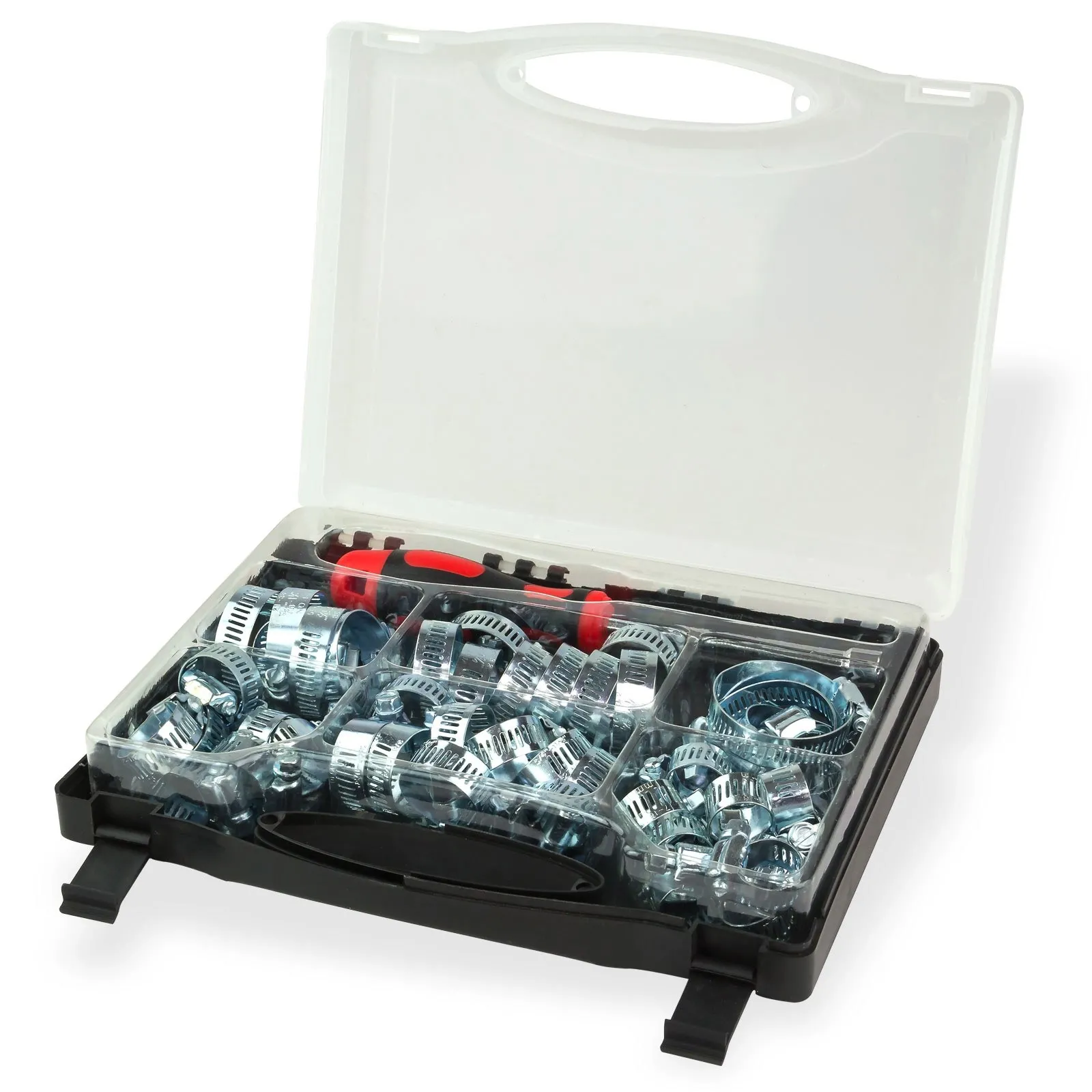Schlauchklemmen / Schlauchschellen Satz 50 tlg. Sortimentbox