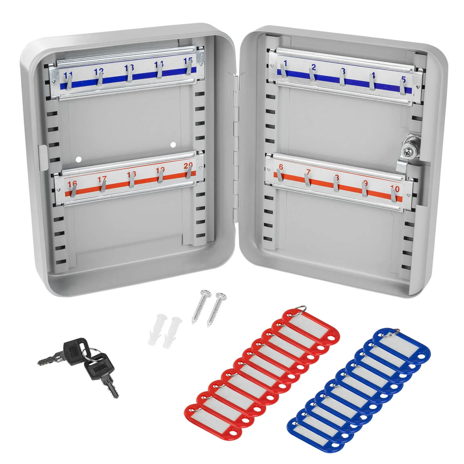 Schlüsselkasten DSK20 Schlüsselschrank mit 20 Haken