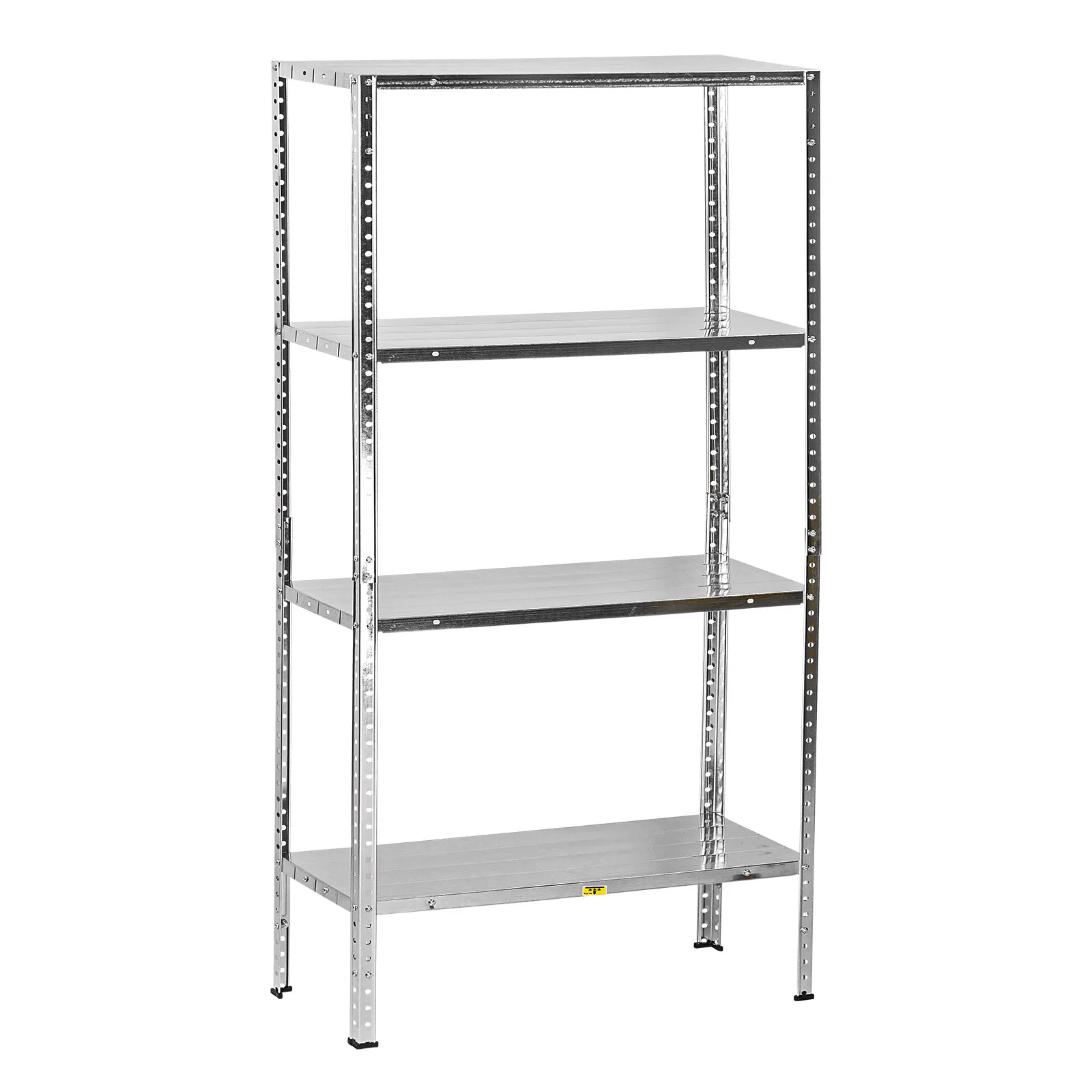 Schraubregal verzinkt 145x75x30cm, Lagerregal mit 4 Böden für Keller & Lager