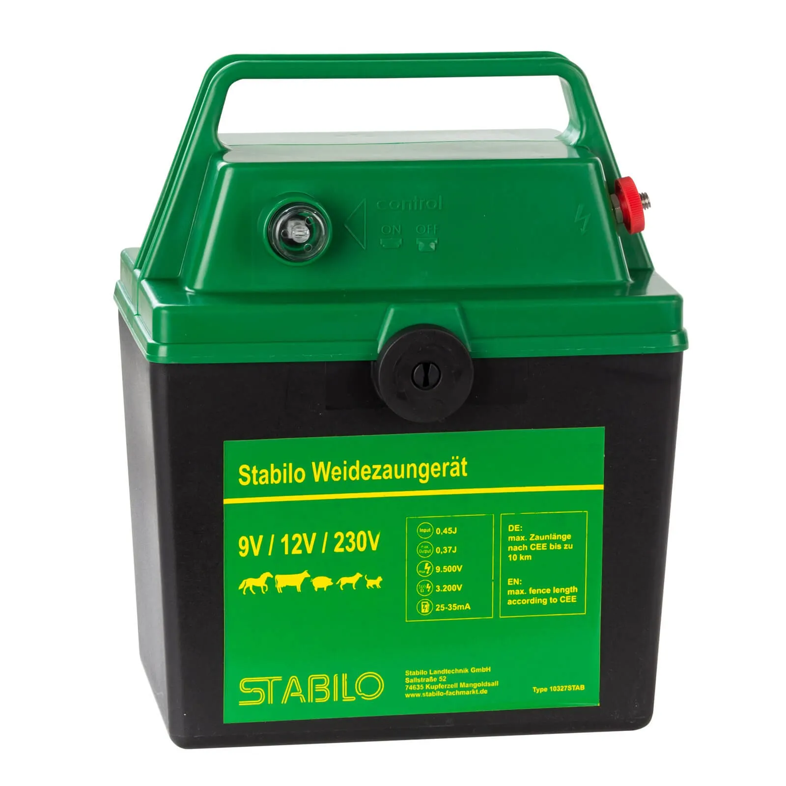 Stabilo Weidezaungerät Elektrozaungerät Kombi 9V 12V 230V