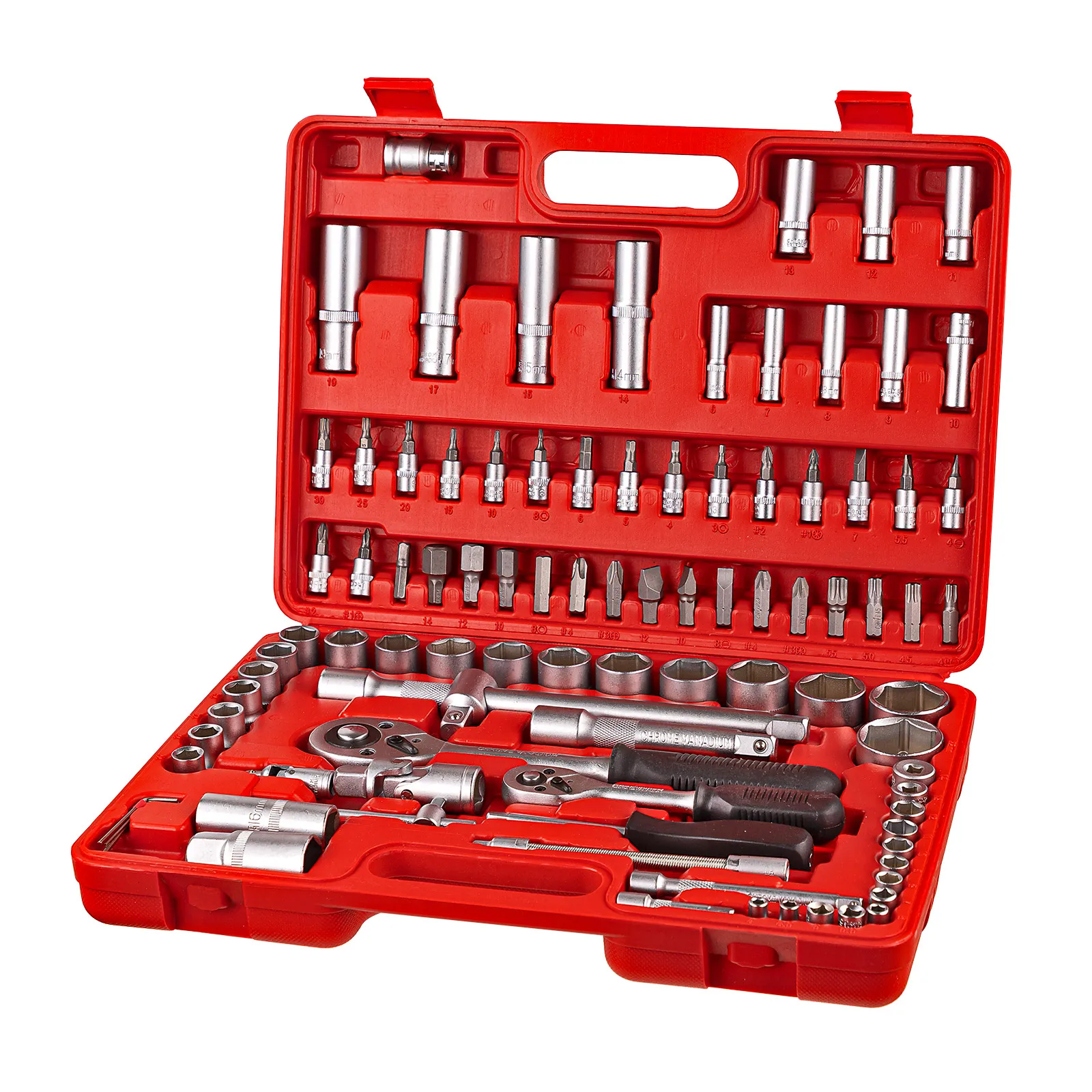 Steckschlüssel Satz 94-tlg. Set / Knarrenkasten 1/2 / Ratschen Kasten