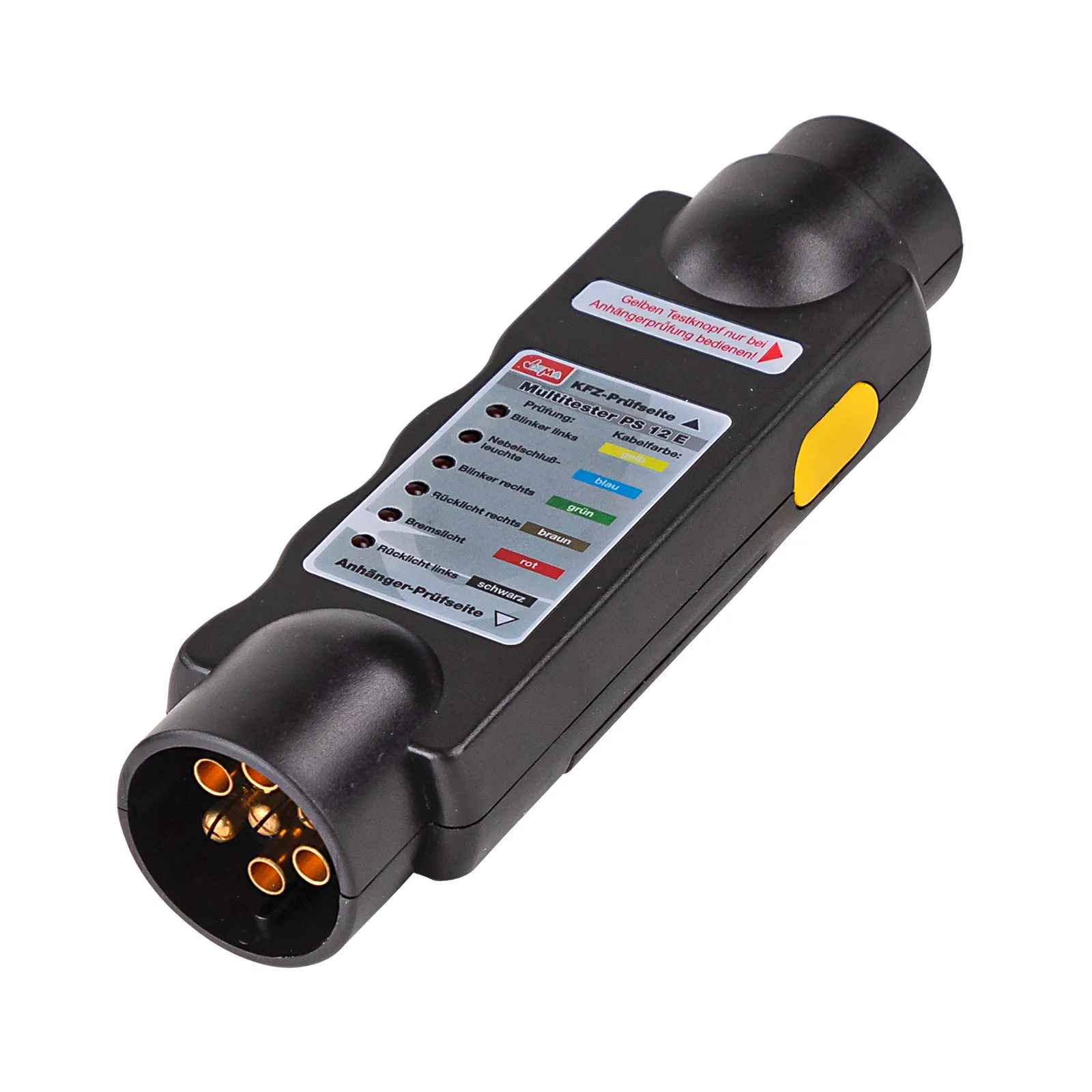Trailer Tester Handprüfgerät 7-polig für KFZ Anhänger
