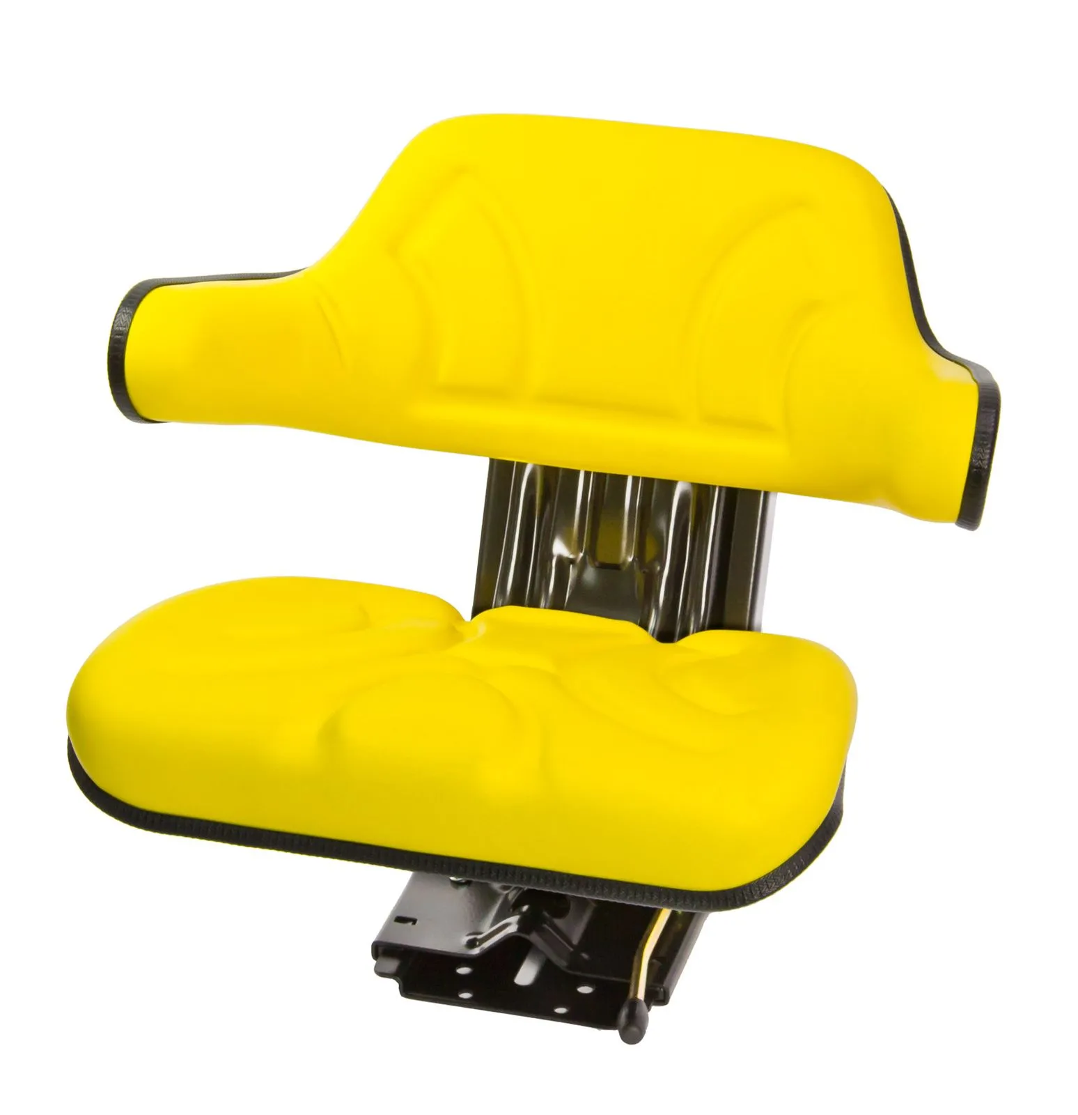 Traktorsitz Gelb mit Armlehnen, Schleppersitz aus Kunstleder