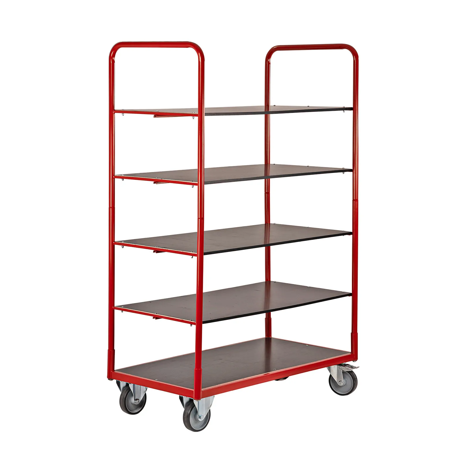 Transportwagen / Etagenwagen / Plattformwagen, fahrbar, mit 5 Etagen Böden