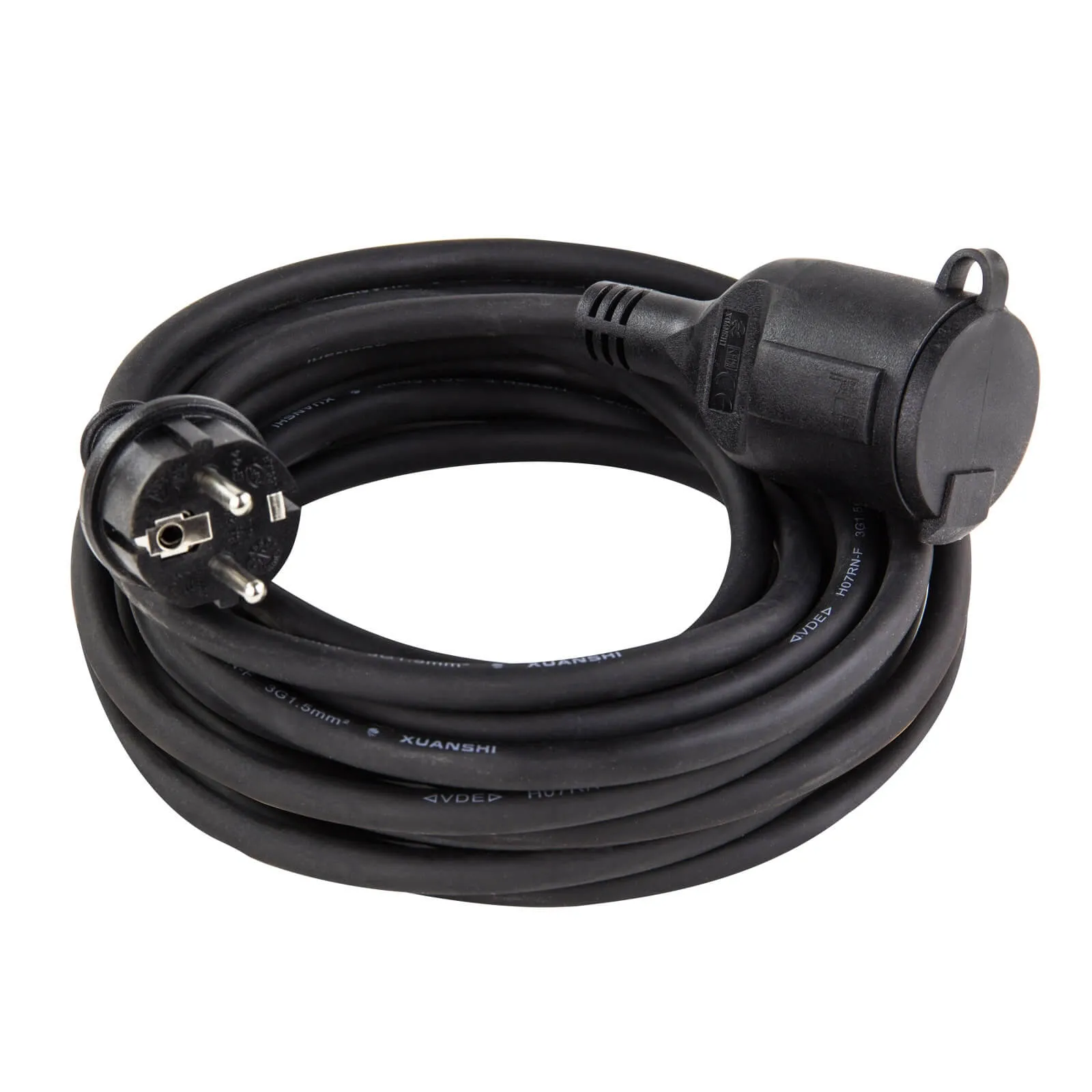 Verlängerungskabel 15 Meter H07RN-F 3x1,5mm² schwarz IP44