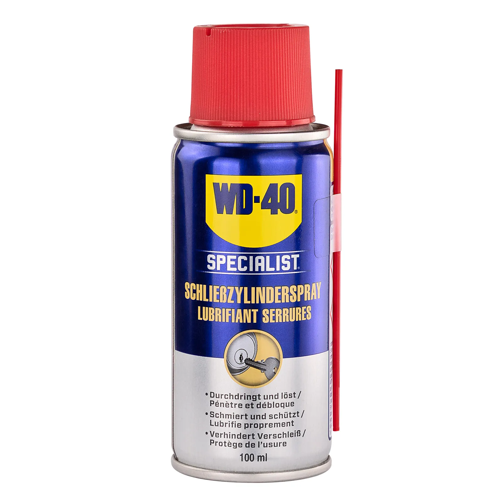 WD-40 Schließzylinderspray 100 ml – Schlossspray, Schmiermittel, Schmierspray