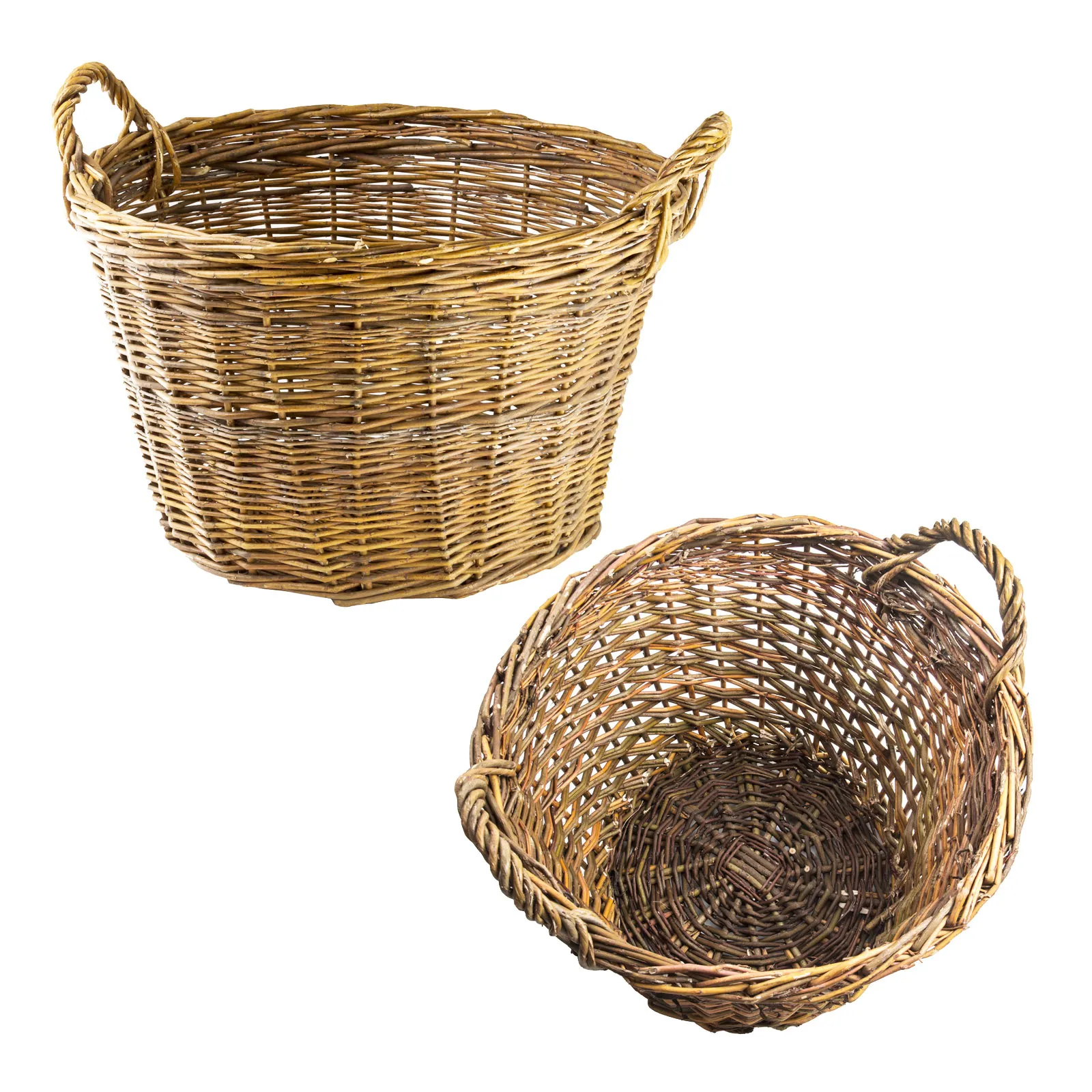 Weidenkorb / Kaminholzkorb 55cm, Holzkorb, Erntekorb