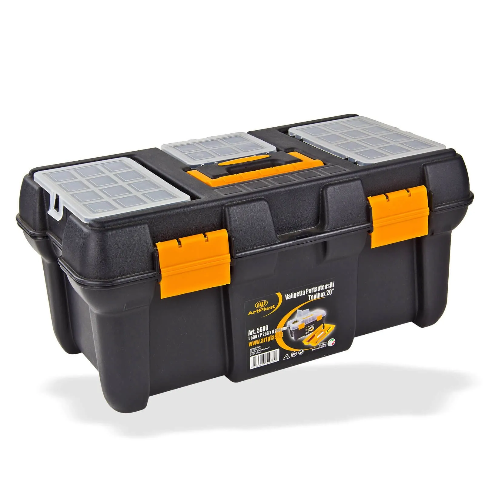 Werkzeugkasten / Werkzeugbox 500x260x230 Sortimentsfächern