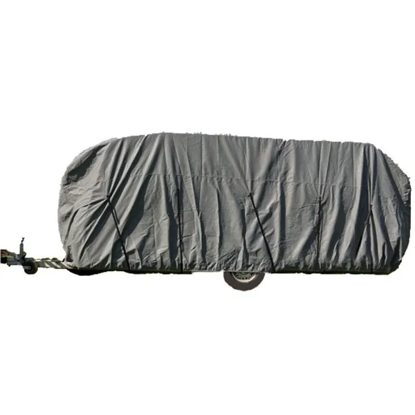 Wohnwagen / Wohnmobil Ganzgarage Abdeckplane grau 610x225x220 cm