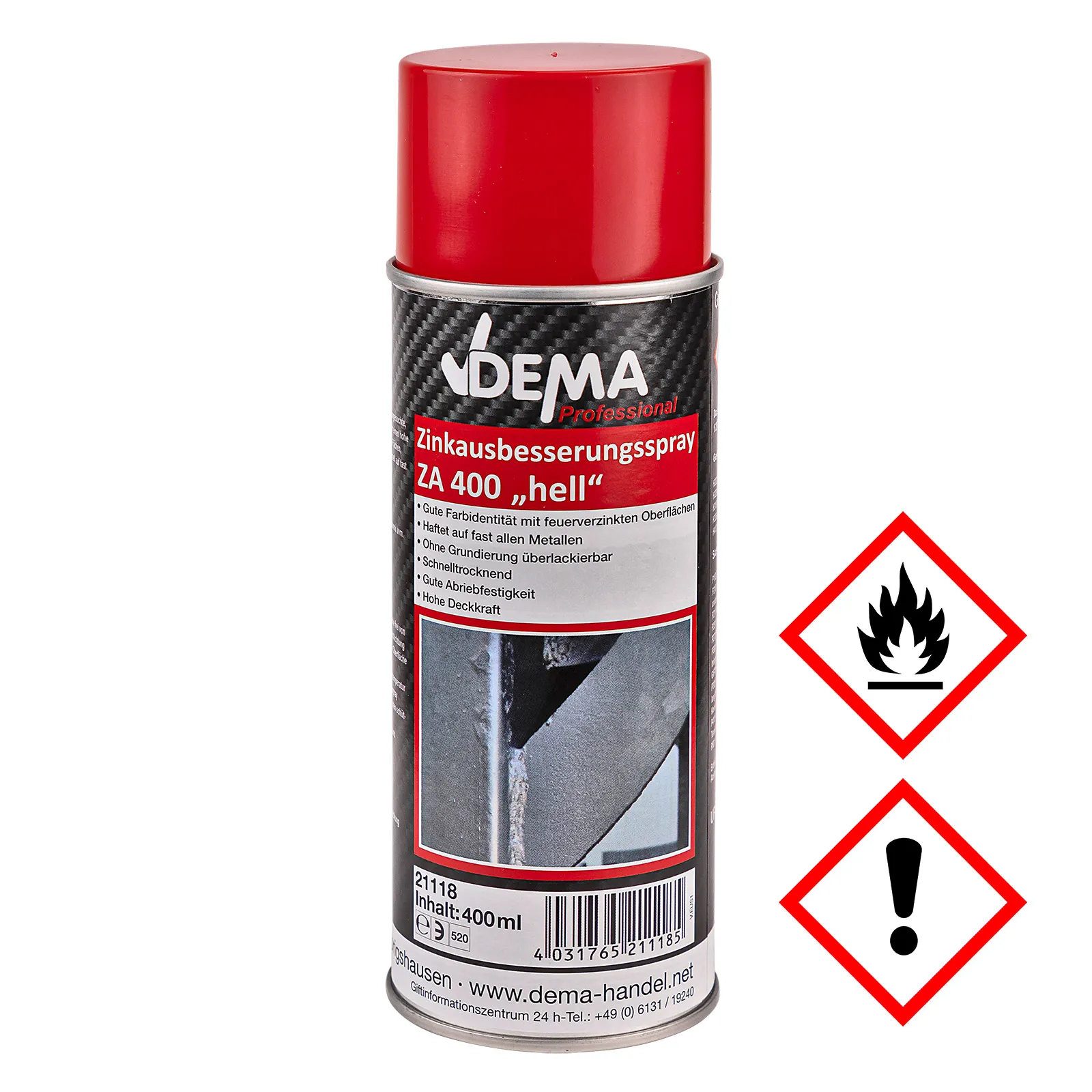 Zinkausbesserungsspray hell 400 ml Zink ausbessern