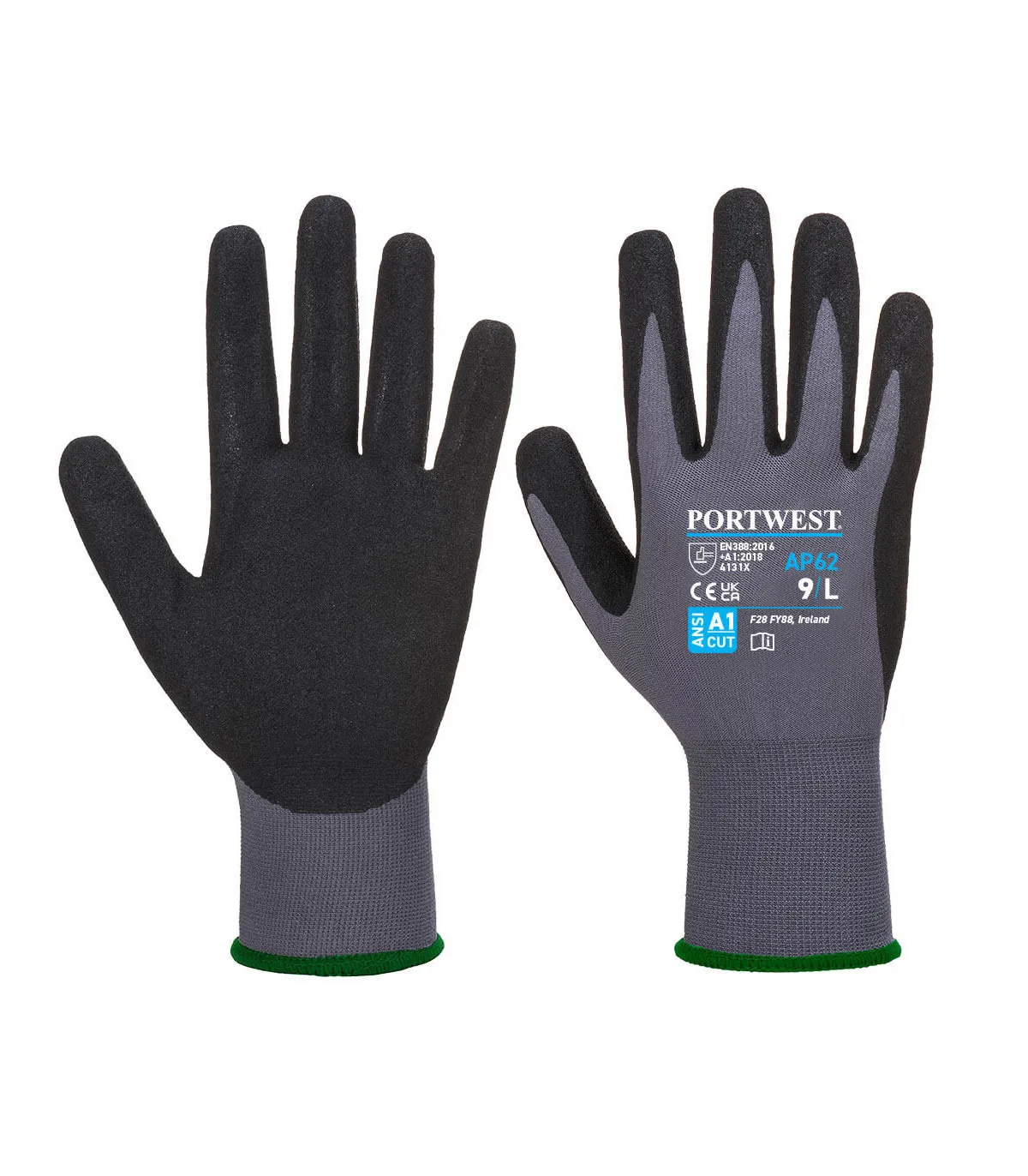 Allgemeine Manipulation Handschuh Dermiflex Aqua Gris/Negro Dext. 5 PORTWEST AP62