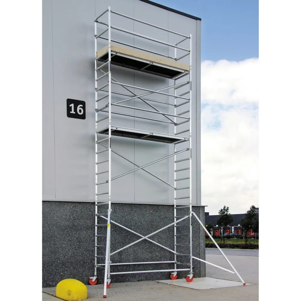 altrex Alu-Fahrgerüst Professional, Plattform 0,75 x 1,85 m, Standhöhe 2,20 m, Radgröße 200 mm