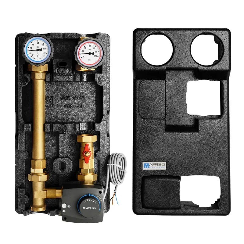 Afriso Mischerkreisgruppe PrimoTherm 180-2 DN25 KVS vario ohne Pumpe für einen gemischten Heizkreis