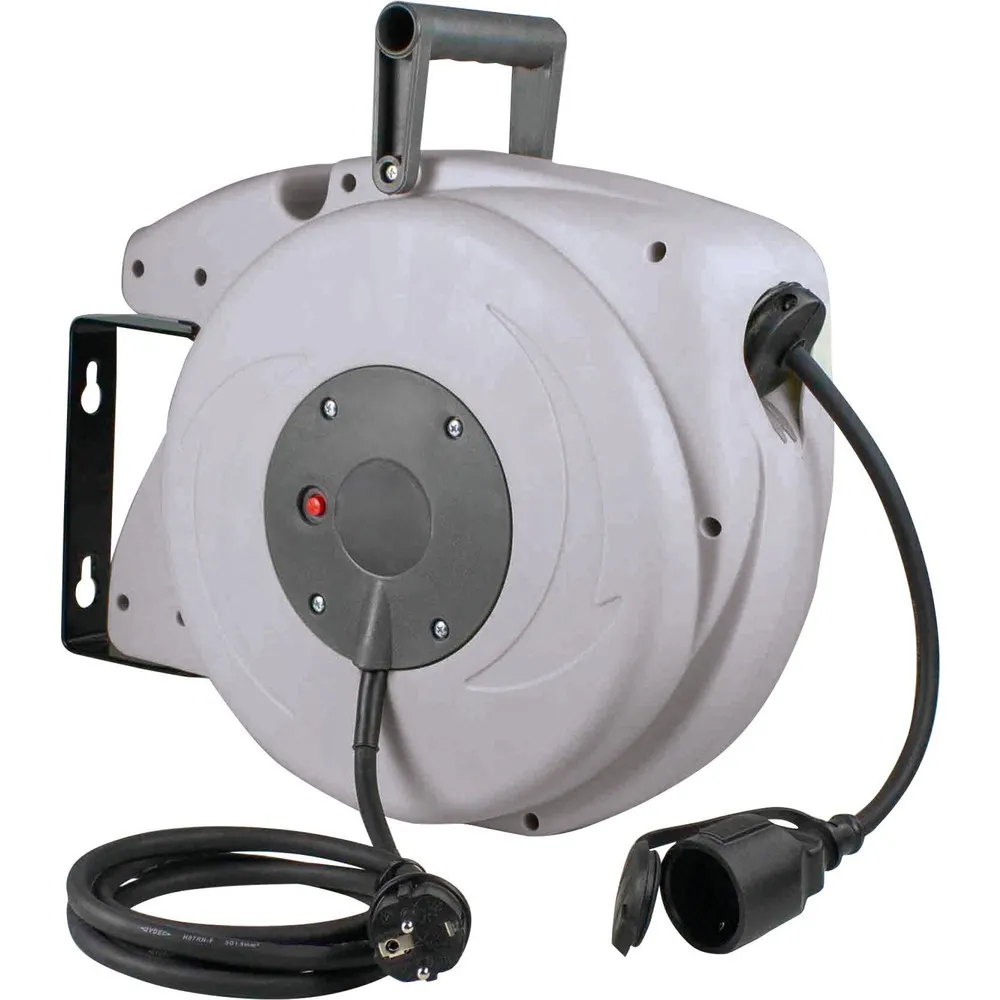 automatischer Kabelaufroller 10m und 1,5m Steckerzuleitung
