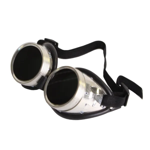 Autogen-Schutz Brille -PREMIUM- Schweißerbrille DIN 5 Schraubringbrille dunkel Lederwulst