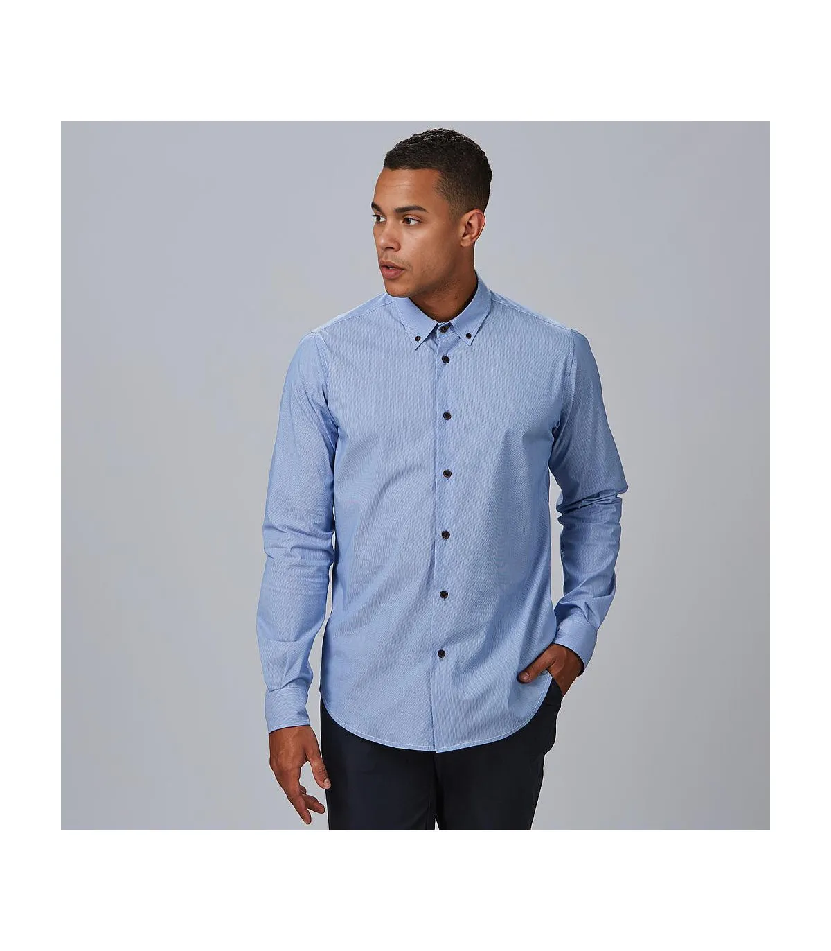 Camisa hombre slim fit raya leonardo 260013 GARY´S