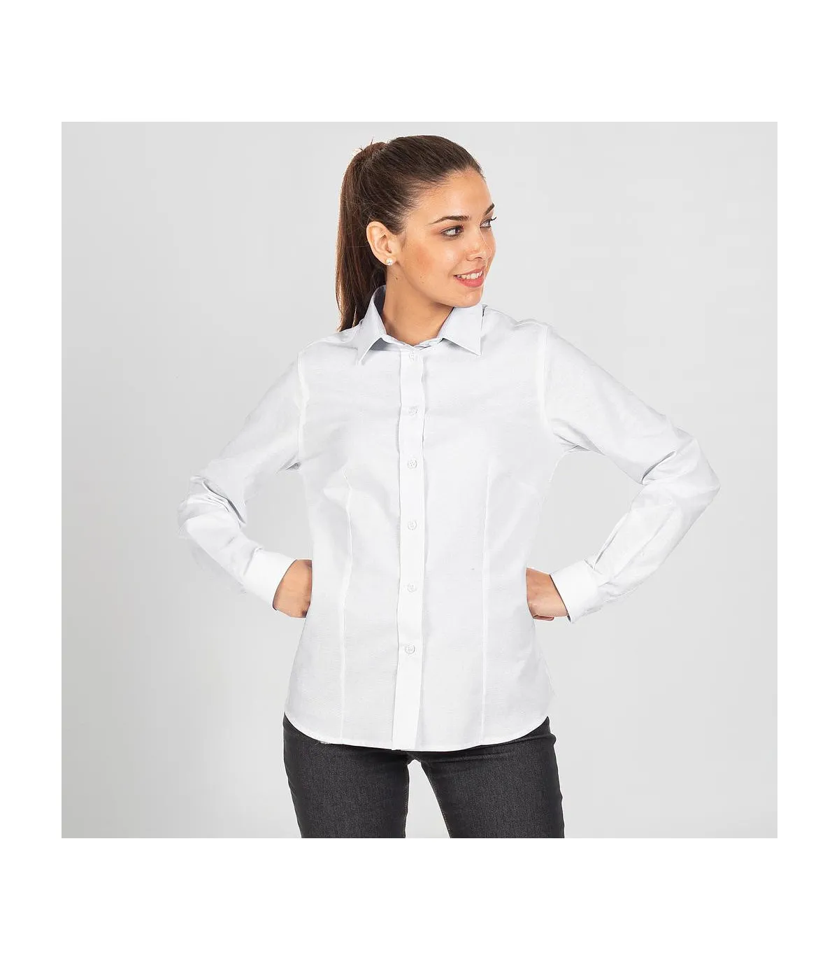 Damen Langarmbluse mit geknöpften Manschetten, OXFORD-Stoff REDLINE GARY'S UNIFORMS 288400