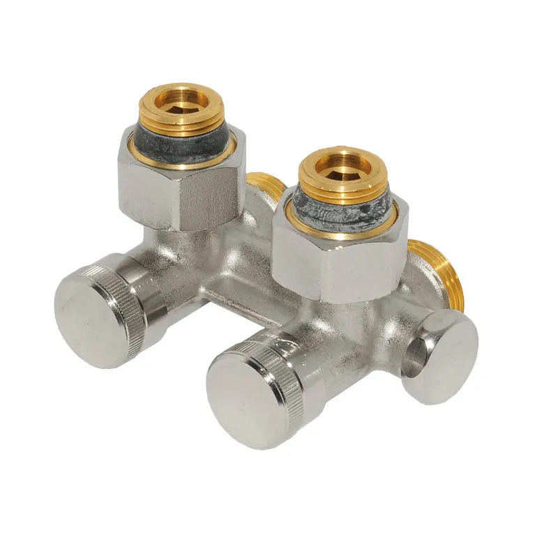 Danfoss Hahnblock Universalverschraubung RLV-K Eck für Ventilheizkörper 003L0282