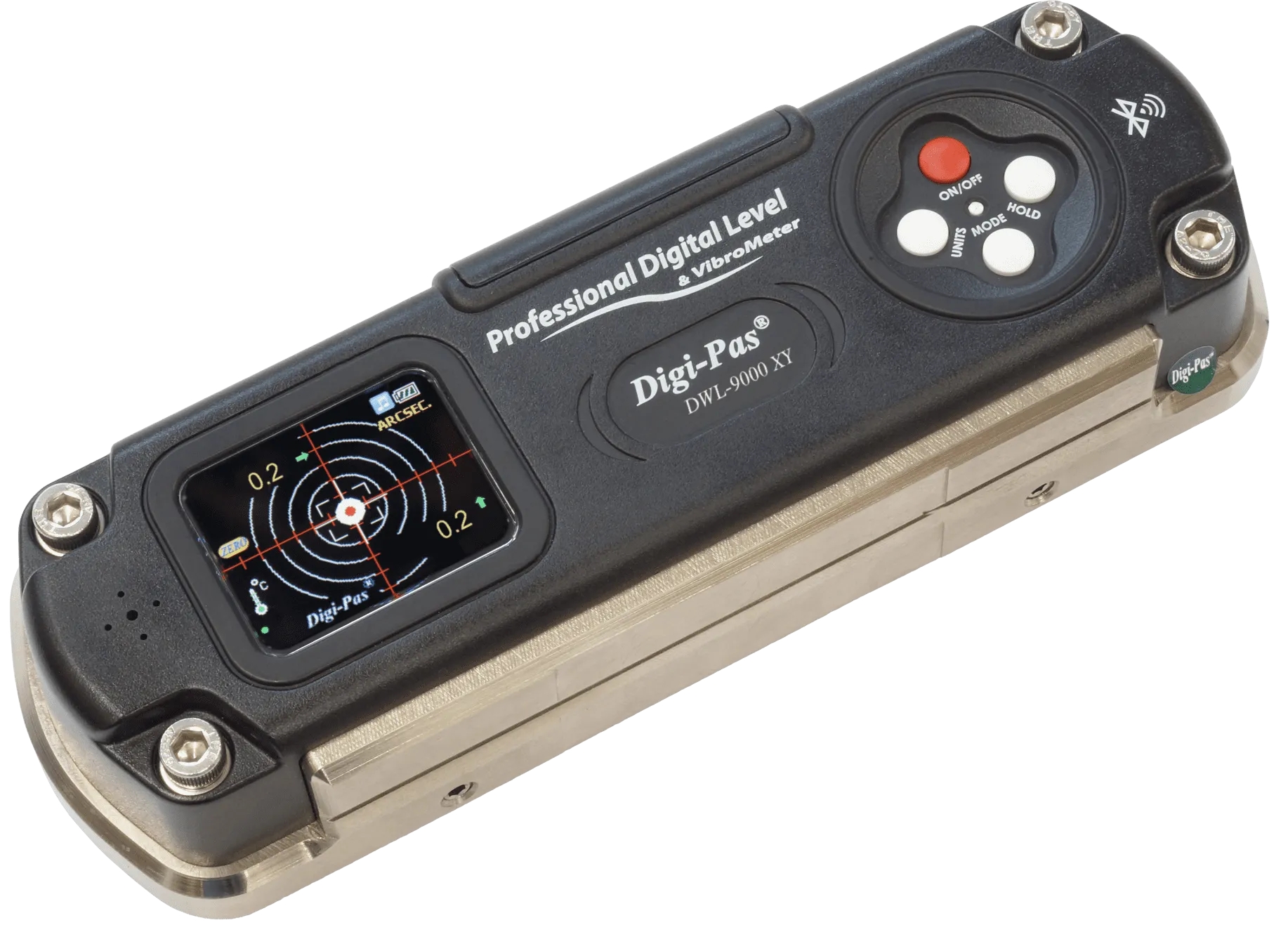 DWL-9000XY | 2-Achsen Ultrapräzisions Neigungsmesser | Genauigkeit von ± 0,6 Winkelsekunden | Blueto