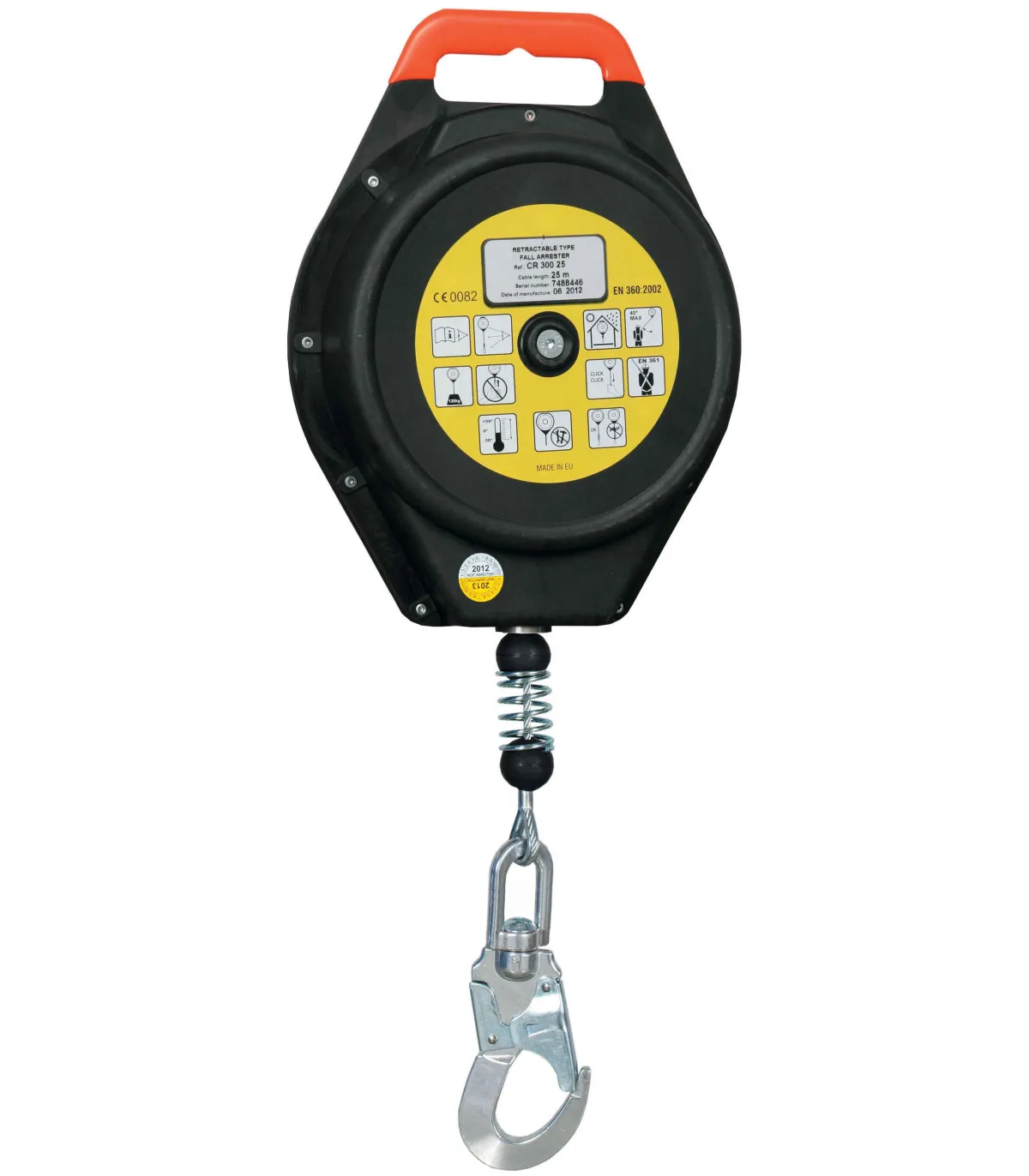 Einziehbares Absturzsicherungskabel 25–28 m – EN 360 (Ref. CR300)