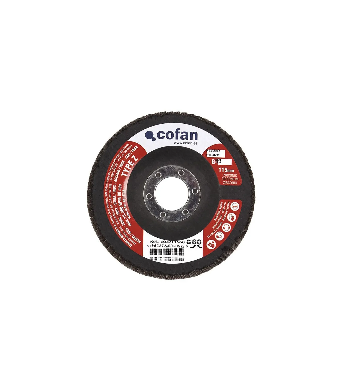 Grundlegende laminierte Diskotheken mit Zirkonium von Ø115mm Cofan