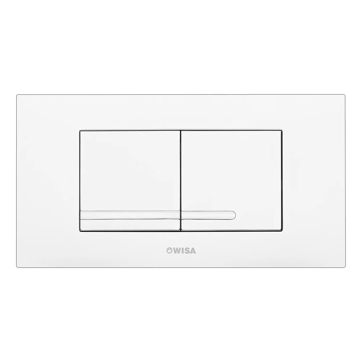 Betätigungsplatte Kantos 2-Mengentechnik, chrom-glänzend