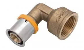 KAN-therm Übergangswinkel 90° Pressfitting Messing 26 mm x 1" IG