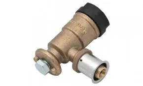 Wandscheibe Messing mit Presshülse 16x1/2" IG