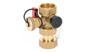 Kappenventil 3/4" mit Plombiervorrichtung und KFE-Hahn