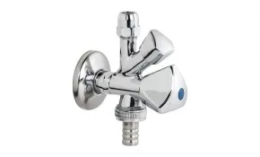 Kombi-Eckventil DN 15 (1/2") mit Schieberosette