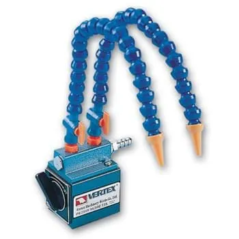 Magnetsockel mit 2 flexiblen Kühlmittelsschläuche