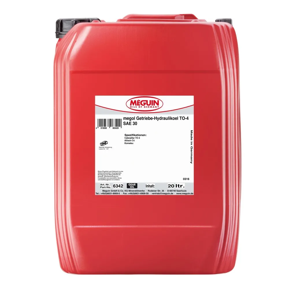 MEGUIN Getriebe-Hydraulikoel TO-4 SAE 30 20 l