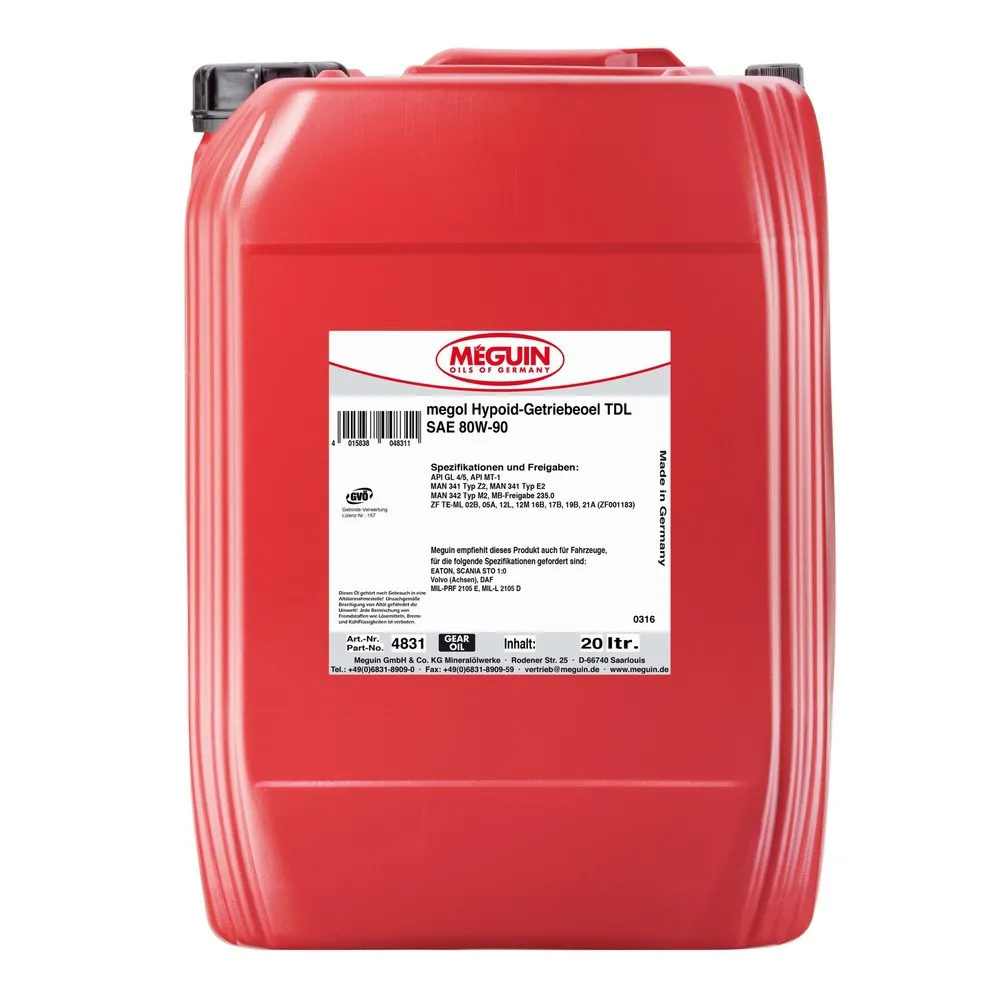 MEGUIN Hypoid-Getriebeoel TDL SAE 80W-90 20 l