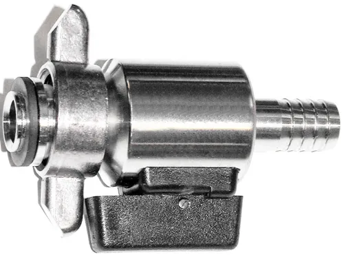 Micro Matic Bierabstellhahn gerade aus Chromnickelstahl