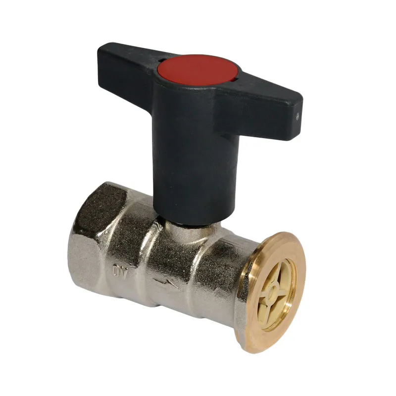 Oventrop Pumpenkugelhahn mit Rückschlagklappe ''Optibal P'' DN 25 1'' IG x G 1 1/2'' 1078171