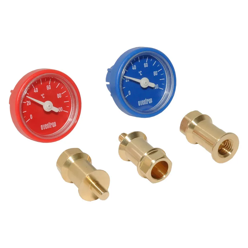 Oventrop Thermometersatz rot und blau passend zu ''Optibal P'' DN 25 und DN 32 1078182