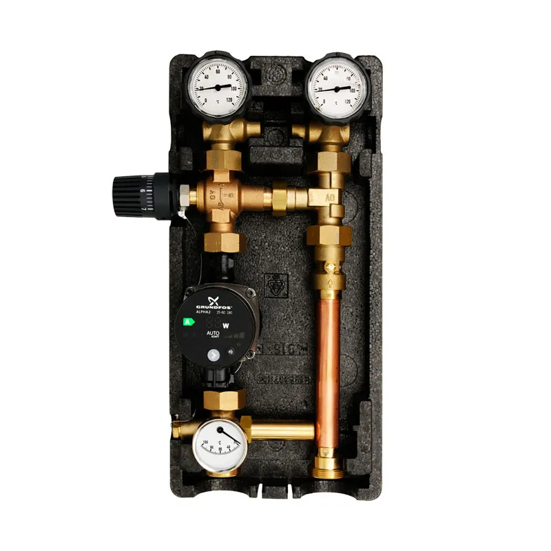 Oventrop Rücklaufanhebung Regumat RTA-180 mit Alpha2 25/60 180, 13546860A2 Kessel-Anbindesystem