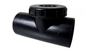 PEHD Putzstück 90° mit Verschlusskappe DN 50