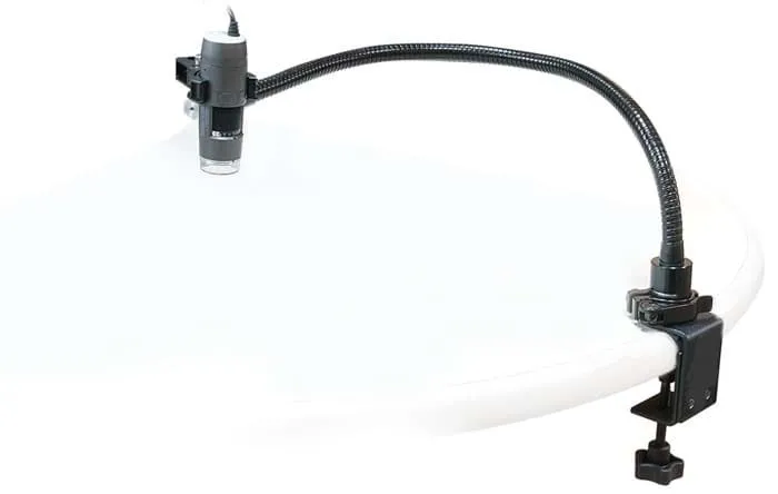 RK-02 Schwanenhalsstativ mit Tischklemme für alle Dino-Lite Mikroskope