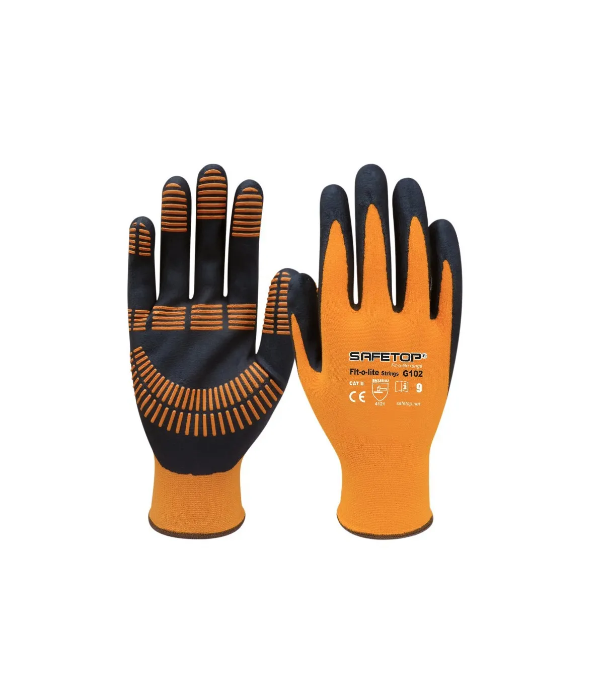 SAFETOP Fit-o-lite Strings Handflächenstreifen-Nitrilhandschuhe