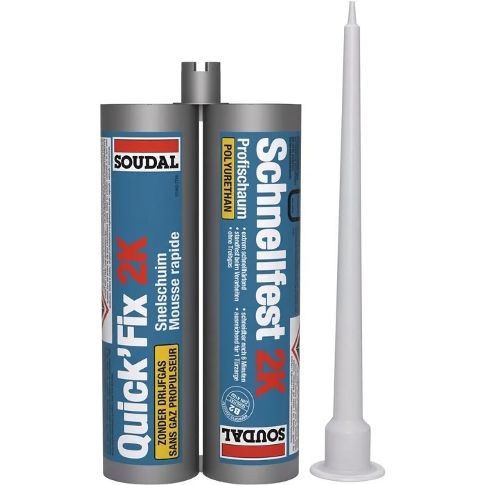 2KZargenschnellschaum QUICK FIX 210 ml B2 beige oEinwHandschDoppelkartusche