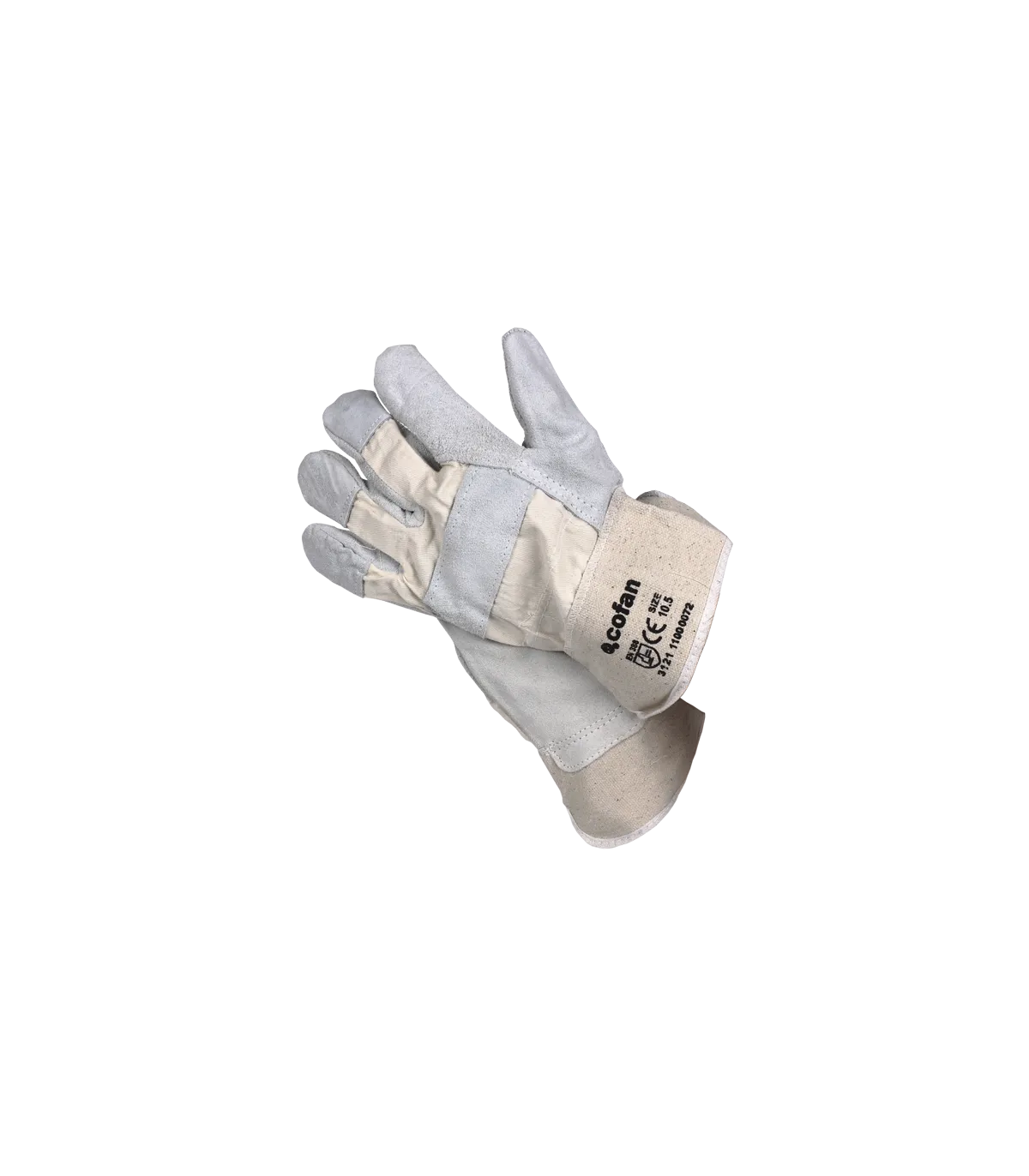 Spezielle amerikanische Serraje-Handschuhe zum Laden und Entladen EN388 einzigartige Größe in Blister 12 Paare - Cofan