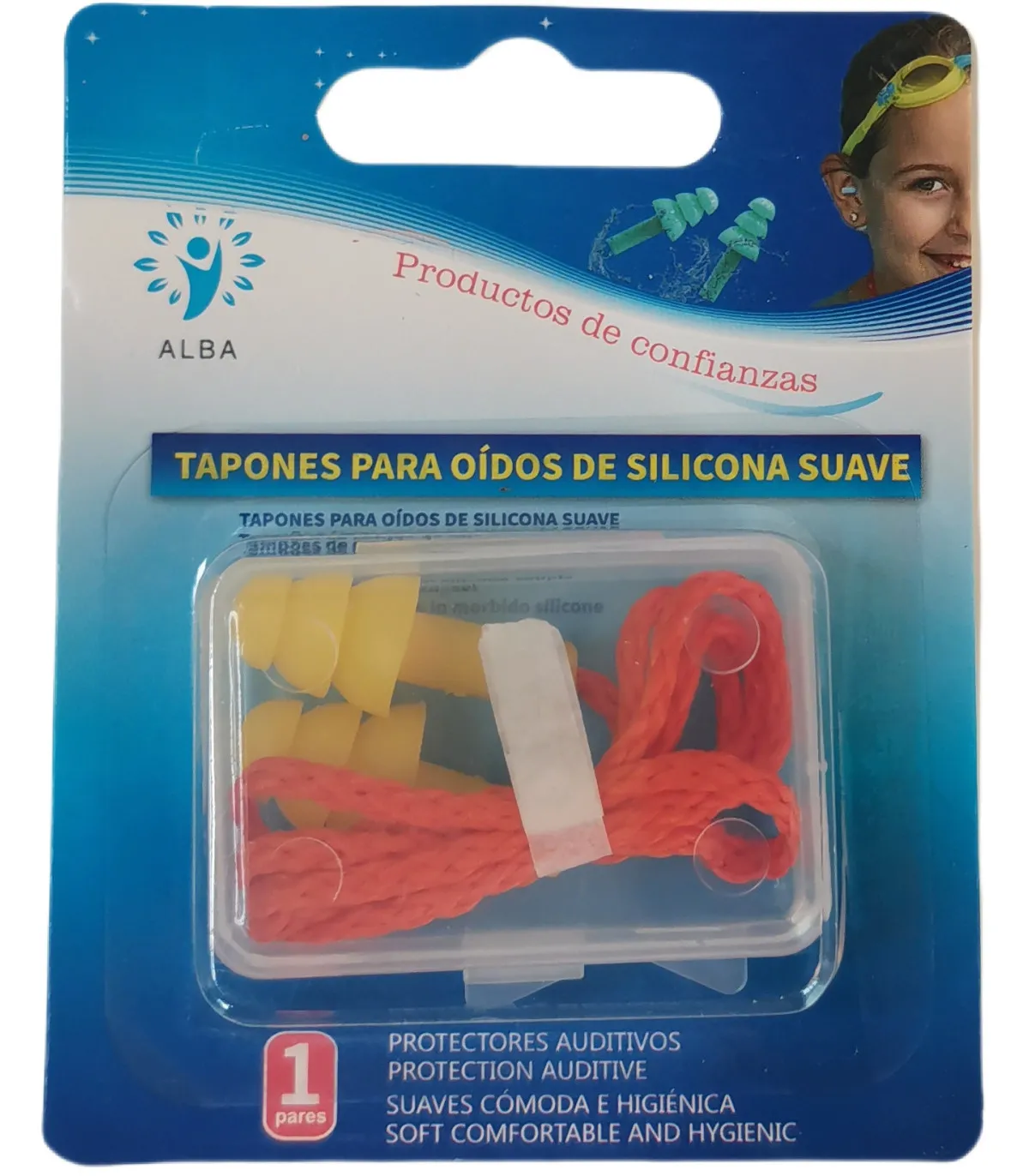 Tapones de silicona para oídos (1 par)