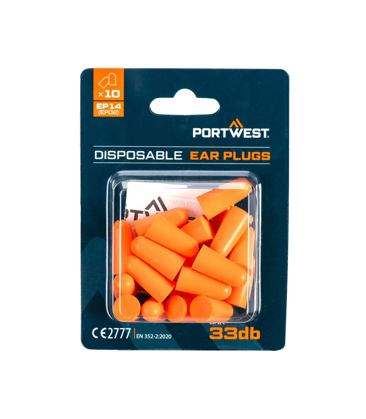 Tapones para los oídos de espuma de poliuretano (10 pares) PORTWEST EP14