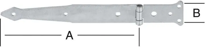 Vormann Werfgehänge verzinkt 200x35 mm