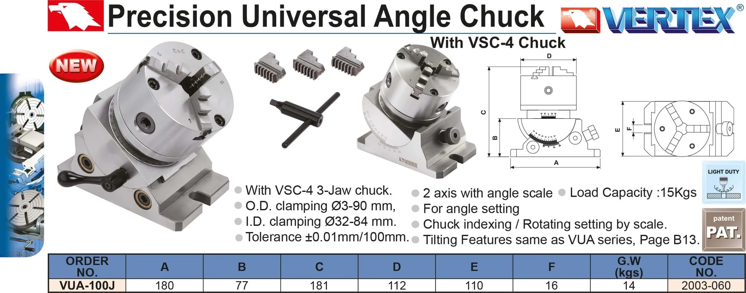 Aufspannwinkel mit Drehfutter