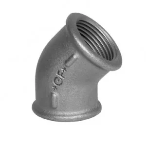 Verzinkter Winkel 3/4", 45°, I/I-Gewinde Nr. 120